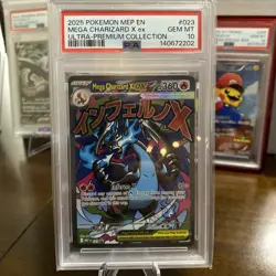 Pokemon ‘Mega Charizard X ex #023’ UPC Black Star Promo PSA 10 - Image 1