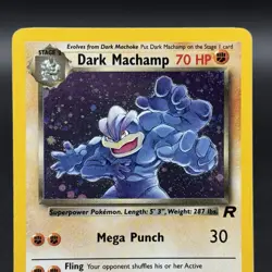 Dark Machamp 10/82 – Team Rocket Holo Rare – WOTC 2000 – Vintage Pokemon - Image 2