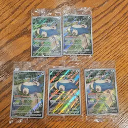 BULK SEALED Pokemon Snorlax SVP 51 Scarlet & Violet 151 Holo Black Star Promo NM - Image 1