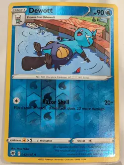 Dewott 042/189 - SWSH Astral Radiance Pokemon Reverse Holo Foil Nice! - Image 1