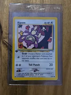 Aipom 1st Edition - NEAR MINT - Neo Revelation 41/64 - Pokemon TCG WOTC 2001 - Image 1