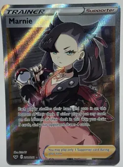 Pokemon TCG Marnie Full Art Trainer Supporter - Image 1