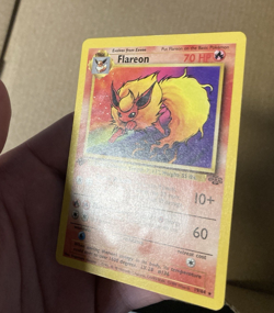 Pokemon TCG Flareon 1st Edition Jungle non holo Rare Regular 19/64 Damaged - Image 4