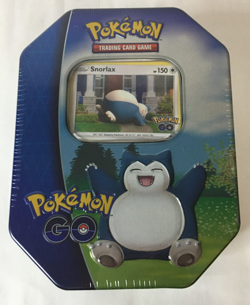 Pokemon GO 2022 Collectible Sealed Tin - SNORLAX (4 Packs, 2 Foils & Stickers) - Image 1