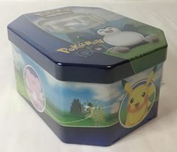 Pokemon GO 2022 Collectible Sealed Tin - SNORLAX (4 Packs, 2 Foils & Stickers) - Image 3