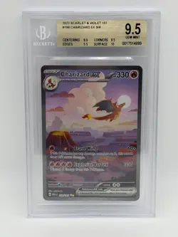 2023 Pokemon EN-151 Special Illustration Rare SIR #199 Charizard ex BGS 9.5+ - Image 1