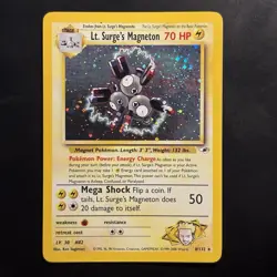 Pokemon Vintage Holo Rare Lt. Surge's Magneton Gym Heroes Wotc 2000 - Image 1