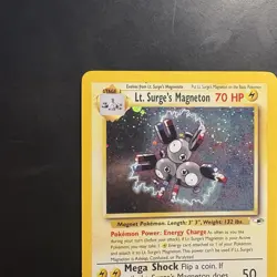 Pokemon Vintage Holo Rare Lt. Surge's Magneton Gym Heroes Wotc 2000 - Image 2