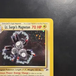 Pokemon Vintage Holo Rare Lt. Surge's Magneton Gym Heroes Wotc 2000 - Image 3