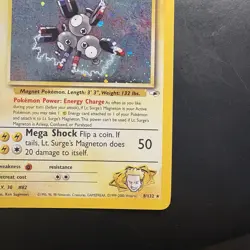 Pokemon Vintage Holo Rare Lt. Surge's Magneton Gym Heroes Wotc 2000 - Image 4
