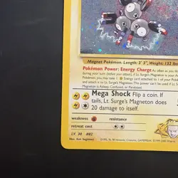 Pokemon Vintage Holo Rare Lt. Surge's Magneton Gym Heroes Wotc 2000 - Image 5