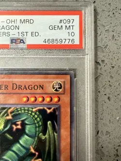 YUGIOH PSA 10 Thunder Dragon MRD 1st - Image 3