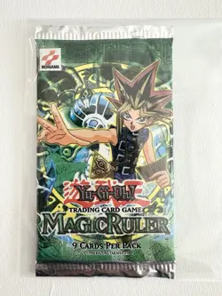 VTG 1996 Yu-Gi-Oh! TCG Magic Ruler Sealed Booster Pack Konami Upper Deck 53334282192 - Image 1