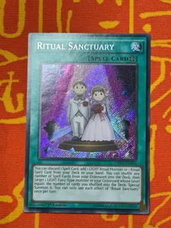 YUGIOH RITUAL SANCTUARY SECRET RARE 1ST NEAR MINT DRL3-EN016 - Image 1