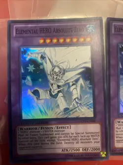 Elemental HERO Absolute Zero GENF-ENSE1 Super Rare LP X3 - Image 2