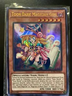 TOON DARK MAGICIAN GIRL ULTRA RARE DUPO-EN041 YUGIOH! LP 1st Ed - Image 1