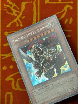 YUGIOH GILFORD THE LIGHTNING SECRET RARE EXCELLENT CT2-EN001 - Image 3
