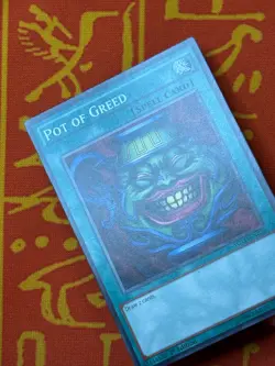 YUGIOH POT OF GREED COMMON 1ST EDITION NM YGLD-ENB26 - Image 3