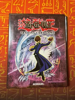 YUGIOH ORIGINAL VINTAGE 4-POCKET BINDER PORTFOLIO SETO KAIBA BLUE-EYES 2002 - Image 1