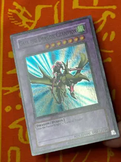 YUGIOH GAIA THE DRAGON CHAMPION SUPER RARE NEAR MINT RP01-EN022 ERRORU - Image 4