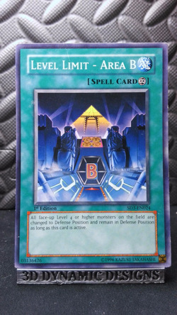 | Yugioh Level Limit - Area B SD3-EN024 1st Common LP 🔥 | - Image 1