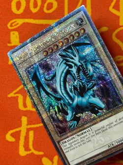 YUGIOH BLUE-EYES WHITE DRAGON QUARTER CENTURY SECRET RARE 1ST NM RA03-EN079 - Image 3