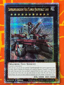 YUGIOH SUPERDREADNOUGHT RAIL CANNON JUGGERNAUT LIEBE QUARTER CENTURY RA03-EN041 - Image 1