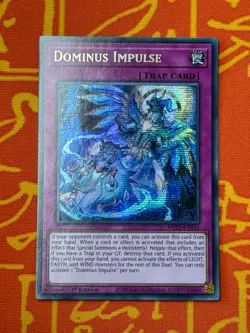 YUGIOH DOMINUS IMPULSE SECRET RARE 1ST EDITION NM MP25-EN116 - Image 1