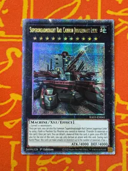YUGIOH SUPERDREADNOUGHT RAIL CANNON JUGGERNAUT LIEBE QUARTER LP RA03-EN041 - Image 1