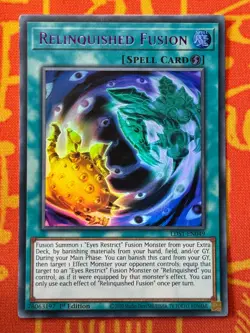 YUGIOH RELINQUISHED FUSION ULTRA RARE 1ST NM LDS1-EN049 MIXED COLOURS - Image 1