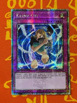YUGIOH KARMA CUT QUARTER CENTURY SECRET RARE 1ST NM RA04-EN128 - Image 1