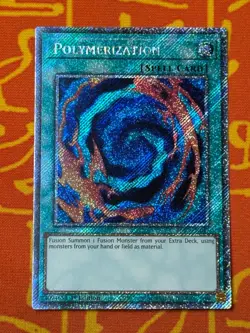 YUGIOH POLYMERIZATION PLATINUM SECRET RARE 1ST NM RA02-EN047 - Image 1