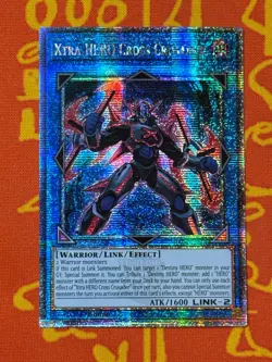 YUGIOH XTRA HERO CROSS CRUSADER QUARTER CENTURY SECRET RARE 1ST NM RA04-EN076 - Image 1