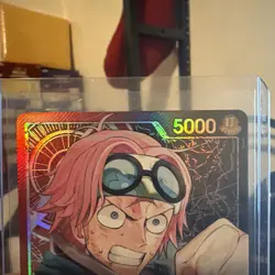 One Piece A Fist of Divine Speed Koby OP11-001 Alternate Alt Art Leader Foil NM - Image 2