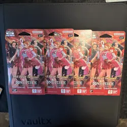 Lot of 4 One Piece TCG Heroines Edition EB-03 Sleeved Booster Pack - English - Image 1