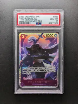PSA 10 - 2023 One Piece TRAFALGAR LAW - OP05-069 SR - Awakening/New Era Japanese - Image 1