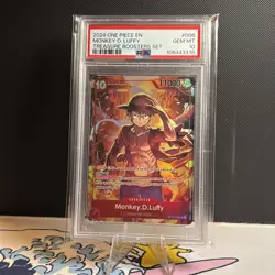2024 ONE PIECE PROMOS TREASURE BOOSTERS SET #006 MONKEY D. LUFFY PSA 10 (1043) - Image 1