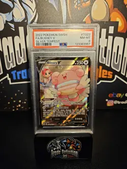 Blissey v Silver Tempest English Pokemon Card TG22/TG30 PSA 8 - Image 3