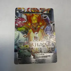 The Undefeatable Red GX Silver Foil Fan Art Card HP7500000 Gotta Win Them All🔥 - Image 1