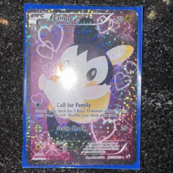 Pokemon TCG Emolga RC23/25 Full Art Rare Holo Card 2013 - Image 2