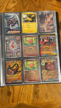 Pokemon EX GX V Trainer Full Art Foil Card Lot Pikachu Charizard Binder Pages - Image 4
