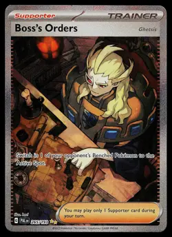 Pokemon Card - Boss's Orders Paldea Evolved 265/193 Holo SIR - Image 1