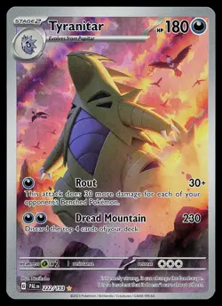 Pokemon Card - Tyranitar Paldea Evolved 222/193 Holo Illustration Rare - Image 1