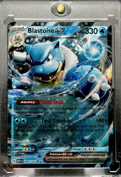 Blastoise RARE HOLO STARS REFRACTOR FOIL POKEMON CARD POKEMON TCG TRADING MINT - Image 1