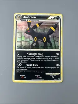 UMBREON Undaunted Series POKEMON Holo 2010 Trading Card 10/90 HP - Image 1