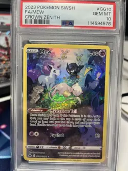 PSA 10 Mew Crown Zenith Galarian Gallery Holo Rare Card GG10/GG70 Pokemon TCG - Image 1