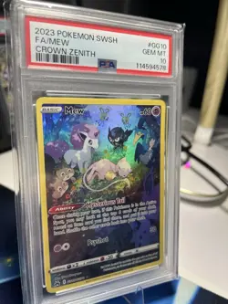 PSA 10 Mew Crown Zenith Galarian Gallery Holo Rare Card GG10/GG70 Pokemon TCG - Image 3
