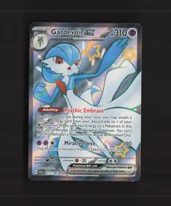 Gardevoir ex 217/091 Paldean Fates Full Art Shiny Holo Rare Pokemon Card LP+ - Image 1