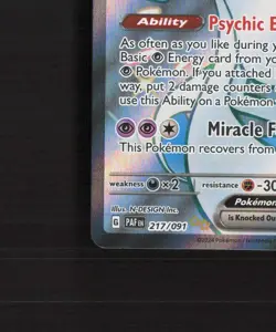 Gardevoir ex 217/091 Paldean Fates Full Art Shiny Holo Rare Pokemon Card LP+ - Image 5