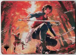 MTG Jet Rebel Leader Art Card Gold Stamped NM Avatar The Last Airbender Magic 26 - Image 1